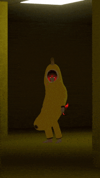 ZakkieVR banana vrchat backrooms zakkievr GIF