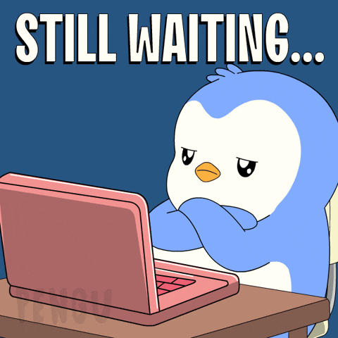 Still Waiting Penguin GIF by Pudgy Penguins