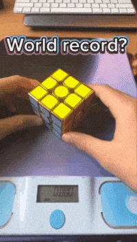 c3s rubiks cube world record speedcubing cubing record GIF