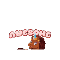 Awesome Congrats Sticker by Afro Unicorn