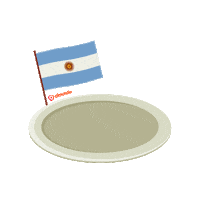 argentina empanadas Sticker by Almundo
