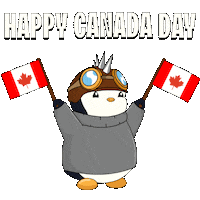 Canadian Flag Sticker by Pudgy Penguins