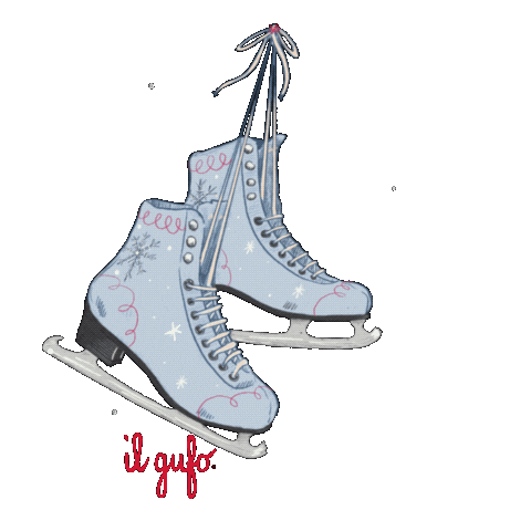 Snow Skating Sticker by Il Gufo