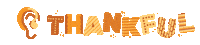 Thanksgiving Thank You Sticker by Hearing First