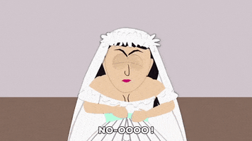 bride gown GIF by South Park 