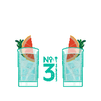 bbrbrands gin ginoclock no3 no3gin Sticker