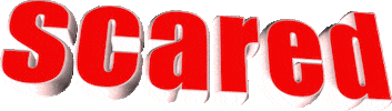 Scared Sticker by GIPHY Text