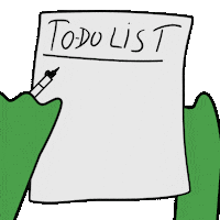 Write It Down To Do Sticker by fwogs