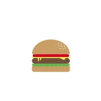 elavigo hamburger elavigo Sticker