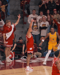 3Pt GIF by Wisconsin Badgers