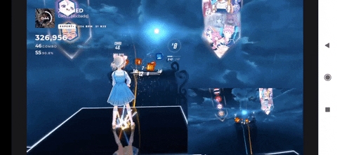 hathaiphatlimcharoen giphygifmaker vr beat saber cutecumber GIF