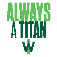 Always A Titan Sticker by Illinois Wesleyan University