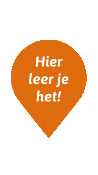 Hier Leer Je Het Sticker by AeresMBO