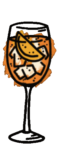 Aperol Spritz Prosecco Sticker by TEAM THE VINYLINO