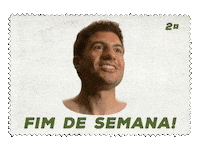 Fim De Semana Stamps Sticker