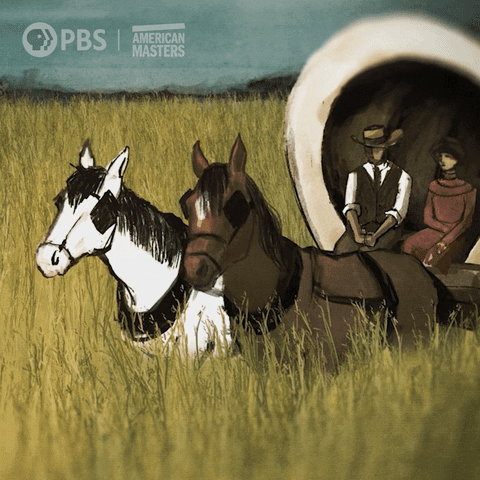Laura Ingalls Wilder Animation GIF by American Masters on PBS