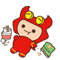 Jimmy Eating Sticker by WEBZEN FRIENDS