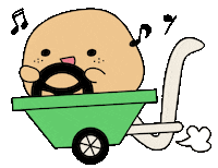dalbodeul love couple go driving Sticker