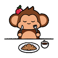 Hungry Dinner Sticker by Chimpers