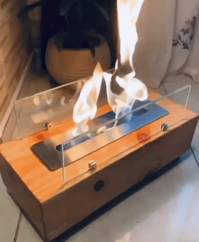 tudochurras giphygifmaker fireplace GIF