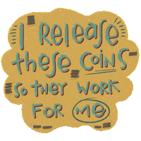 I Am Money Sticker by Cafe con Pam