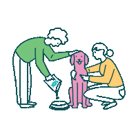 Dog Food Family Sticker by yumpup