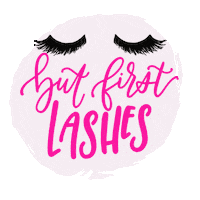 But First Coffee Lashes Sticker
