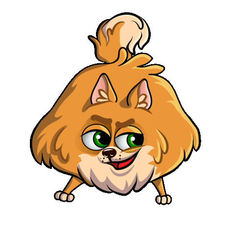 Blacksmith_oky giphyupload подмигивание щенок шпиц Sticker