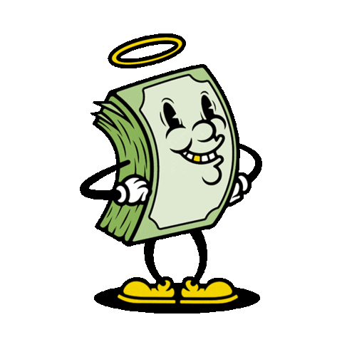 Cartoon Money Sticker by Javi Brations