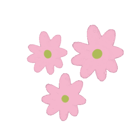 Pink Flowers Sticker