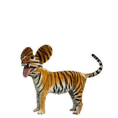 3D Tiger Sticker by deadmau5