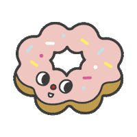 Donut Pondering Sticker by Japan Centre