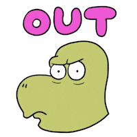 Dinosaur Mean Sticker by Luigi Segre