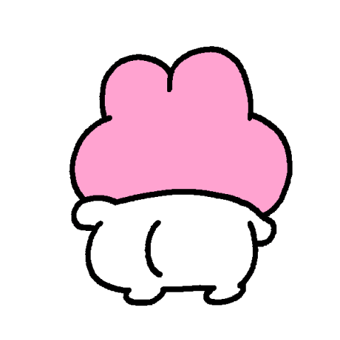 pikuiku bunny rabbit hips 토끼 Sticker