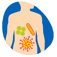 Sick Illustration Sticker by Merck KGaA, Darmstadt, Germany