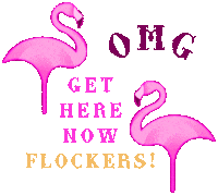 pinkflamingogoldcoast pink fabulous flamingo 5 stars Sticker