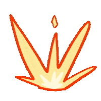 Fire Explosion Sticker