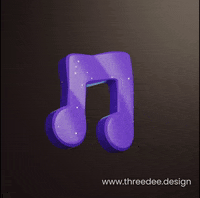 Music Note 3D GIF