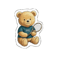 Tennis Club Bear Sticker by IHG Hotels & Resorts