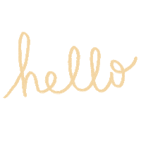 Typography Hello Sticker