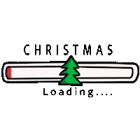 Christmas Buffering Sticker