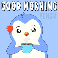 Happy Good Morning GIF by Pudgy Penguins