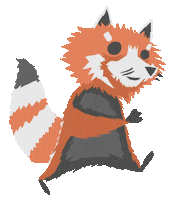 clevendeavgames run red panda uch ultimate chicken horse Sticker