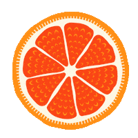 Blood Orange Sticker by Nix & Kix