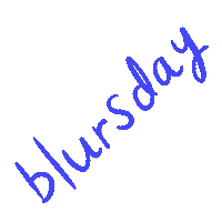 Blursday Sticker by Grace Farris
