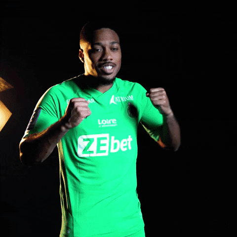Happy Football GIF by AS Saint-Étienne