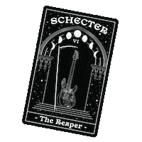 Metal Skull Sticker by Schecter Guitar Research
