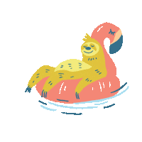 Sleepy Sloth Sticker by Hello Bello