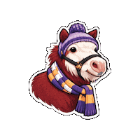 AlfredUniversity alfred mini horse alfred university Sticker