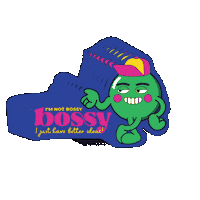 Black_Owl_Design boss designer bossy bod Sticker